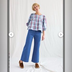 Vintage Cut Denim Cropped Culottes
